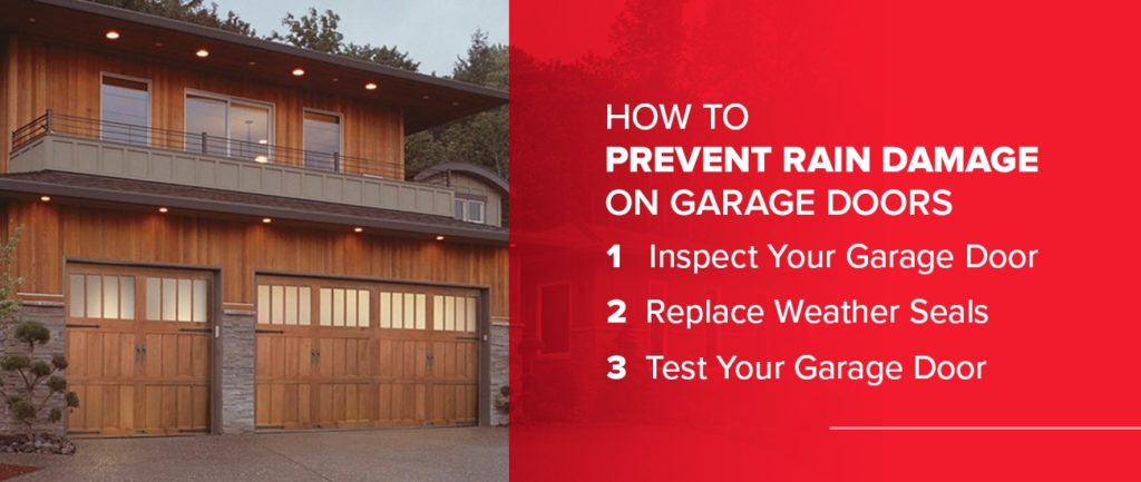 How to Prevent Rain Damage on Garage Doors